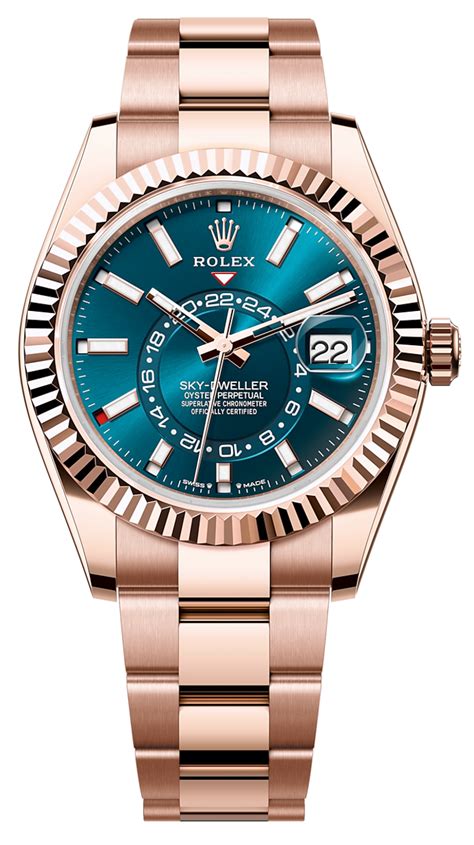 rolex sky-dweller 18k rose gold case men& 39|rolex sky dweller 336935 price.